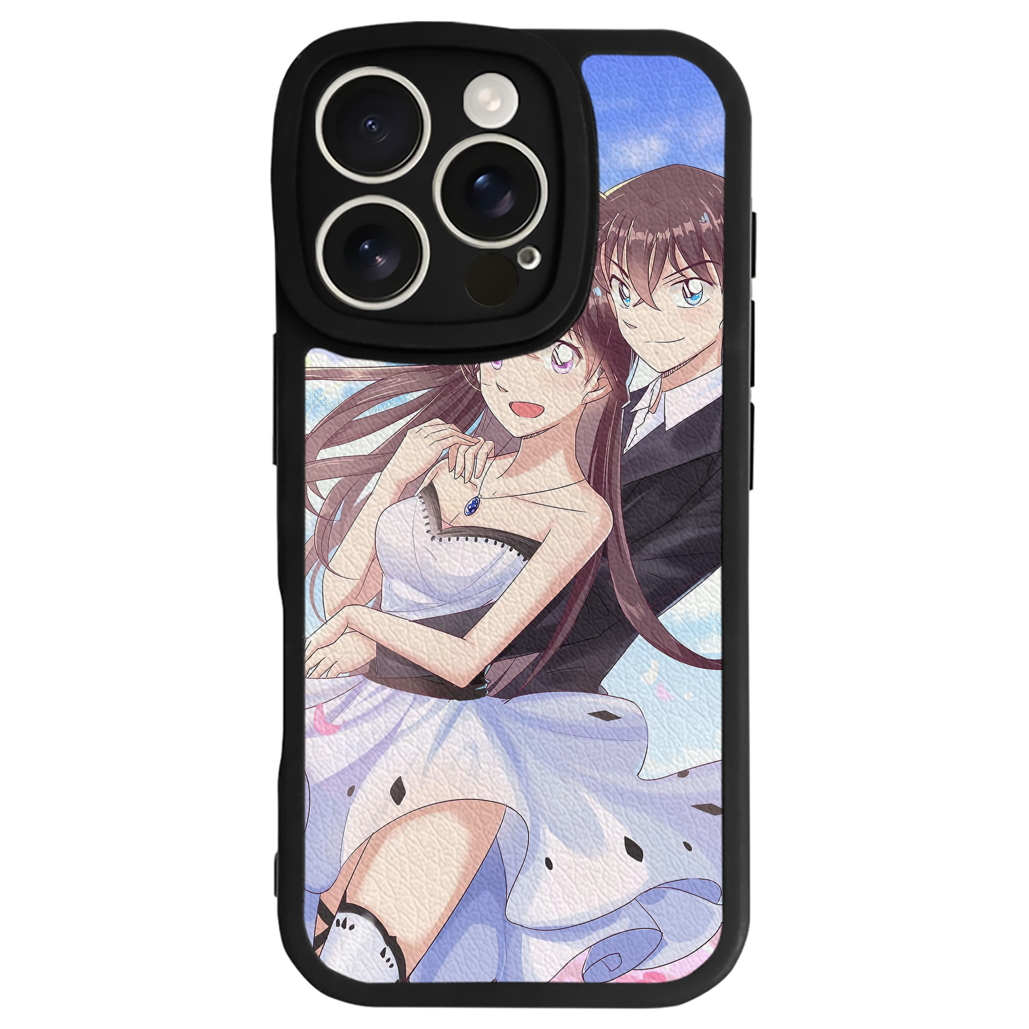 （画像用） 名探偵コナン Detective Conan 【iPhone 16シリーズ対応】シリコンスマホケース（レザー調） 材質：シリコン